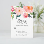 Aquarelle Whimsical Botanique Réponse RSVP (Debout devant)