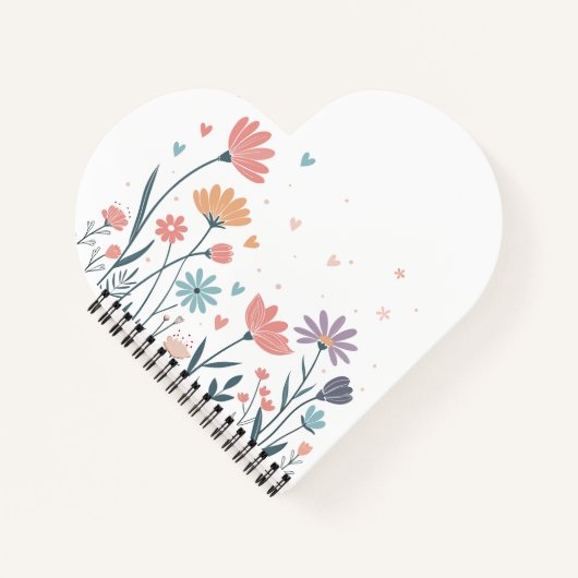 Aquarelle Whimsical Carnet Floral (Devant)