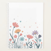 Aquarelle Whimsical Carnet Floral (Devant)