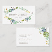 Aquarelle Whimsical | CARTE DE VISITE (Devant / Derrière)