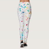 Aquarelle Whimsical Confetti Leggings Design (Dos)