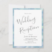 Aquarelle 'Whispy Mint Blue' Invitation Abstraite (Devant)