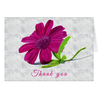 Aquarelle Wild Carte de remerciements de fleurs tu