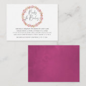 Aquarelle Wild Flower Baby shower Boekaanvraag Informatiekaartje (Voorkant / Achterkant)