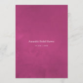 Aquarelle Wild Flower Baby shower Maman Conseil (Dos)