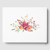 Aquarelle Wildflower Spring Wedding Gastenboek (Achterkant)