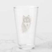 Aquarelle Wolf Faune Animal Art Verre (Dos)