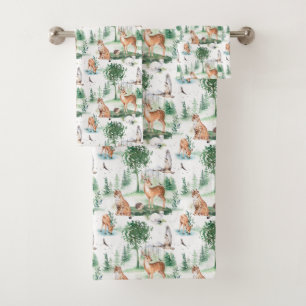 Aquarelle Woodland Baby Motif animal