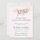 Aquarelle XOXO Invitations de la Saint Valentin (Devant)