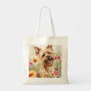 Aquarelle Yorkie Chien sur tout le Sac fourre-tout