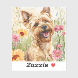Aquarelle Yorkie Sticker pour cadeau Amoureux des 
