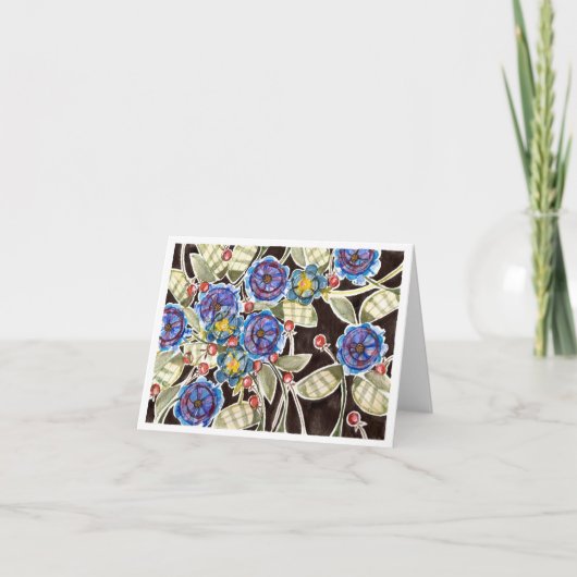 AquarelleFloral Folal Art Carte pour notes (Devant)