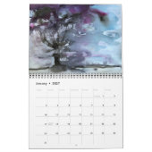 aquarelles, calendrier (Jan 2027)