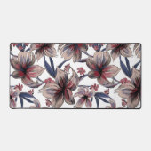 Aquarelles Crimson Floral sur blanc (Recto)