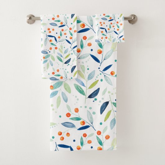 Aquarelles douces Illustration du motif botanique (En situation)