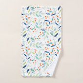 Aquarelles douces Illustration du motif botanique (Serviette à main)