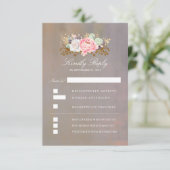 Aquarelles florales Mariage vintage RSVP (Debout devant)