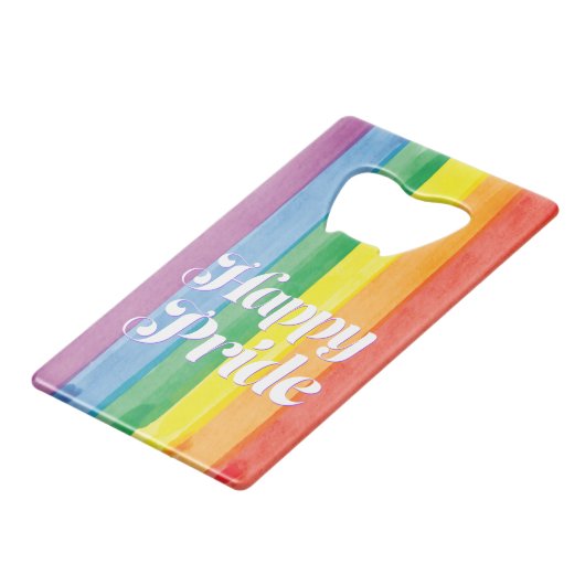 Aquarelles Happy Pride Arc-en-ciel (Devant Angle)