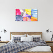 Aquarelles modernes et colorées toile étirée Impre (Insitu(Chambre))