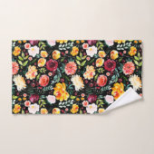 Aquarelles modernes fleurs d'été motif (Serviette à main)