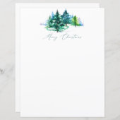 Aquarelles papeterie de Noël (Devant / Derrière)