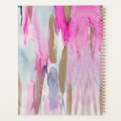 Aquarelles Traits Élégants Rose Bleu Moderne (Dos)