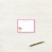 Aquarelrozen in Vaas Post-it® Notes (Op bureau)
