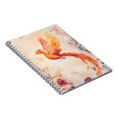 aquarelschilderij met een mythische feniks notitieboek (Rechterzijde)