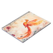 aquarelschilderij met een mythische feniks notitieboek (Linkerzijde)