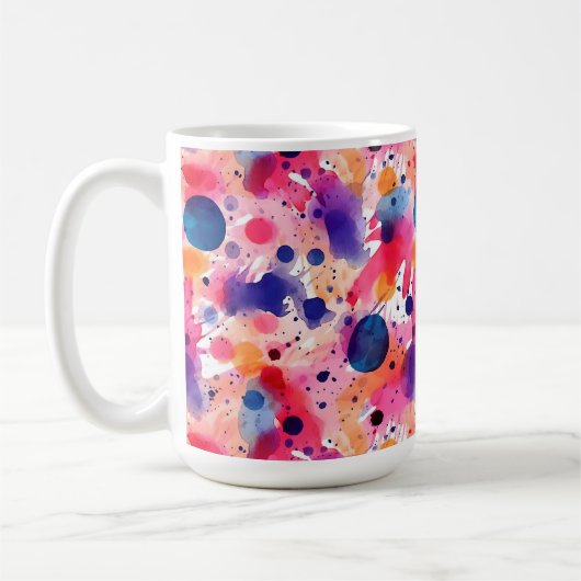 aquarelspatten koffiemok (Links)