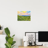 Aquarelstudie Blue Ridge 2 Poster (Thuiskantoor)