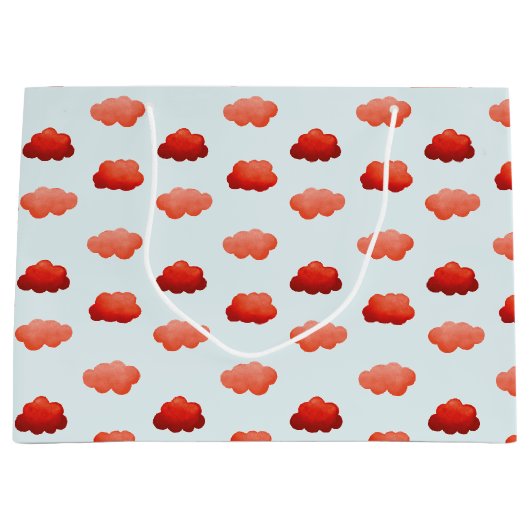 Aquarelwolken Groot Cadeauzakje (Voorkant)
