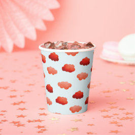 Aquarelwolken Papieren Bekers