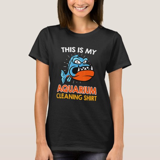 Aquarist Aquarium Cleaning T-shirt (Voorkant)