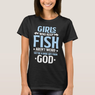 Aquaristiek Meisjes Die Vissen Verzorgen Aquarium  T-shirt