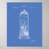 Aquarium 1920: Patent Art Blueprint Poster (Voorkant)