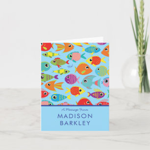 Aquarium à poissons tropicaux Cartes stationnaires