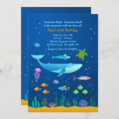 Aquarium Adventure Invitation (Devant / Derrière)