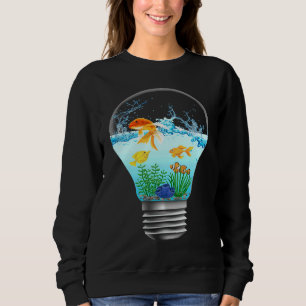 Aquarium aquarium in een gloeilamp trui