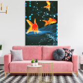 Aquarium Canvas Afdruk (Insitu (Woonkamer))