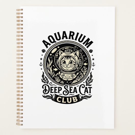 Aquarium Chat de mer profond Graphique de chat drô (Devant)