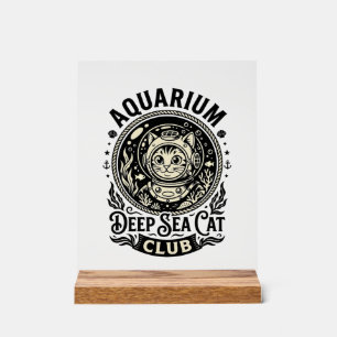 Aquarium Chat de mer profond Graphique de chat drô