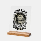 Aquarium Chat de mer profond Graphique de chat drô (Angle)
