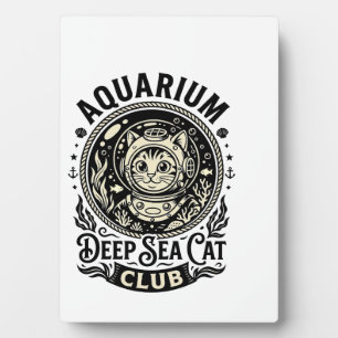 Aquarium Diepzee Kat Grappige Kat Grafisch - Aquar Fotoplaat