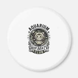 Aquarium Diepzee Kat Grappige Kat Grafisch - Aquar Magneet