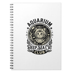 Aquarium Diepzee Kat Grappige Kat Grafisch - Aquar Notitieboek