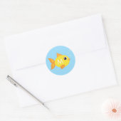 Aquarium Fish Cute Kid Name Envelope Seal Stickers (Enveloppe)