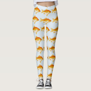 Aquarium Fish - Goldfish Oranje-Tangerine-Yellow Leggings