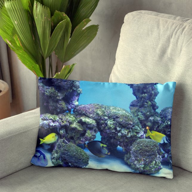 Aquarium Fish Lumbar Pillow Kussen (Creator heeft geüpload)