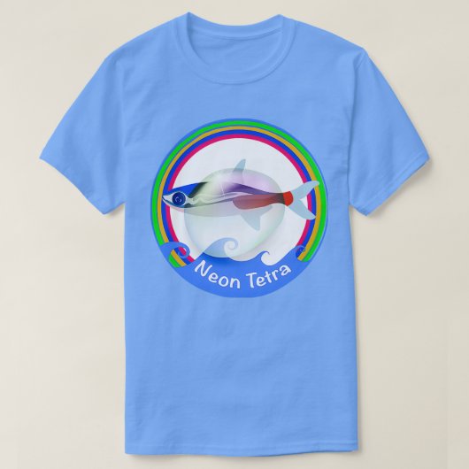 Aquarium Fish Neon Tetra T-shirt (Design voorkant)